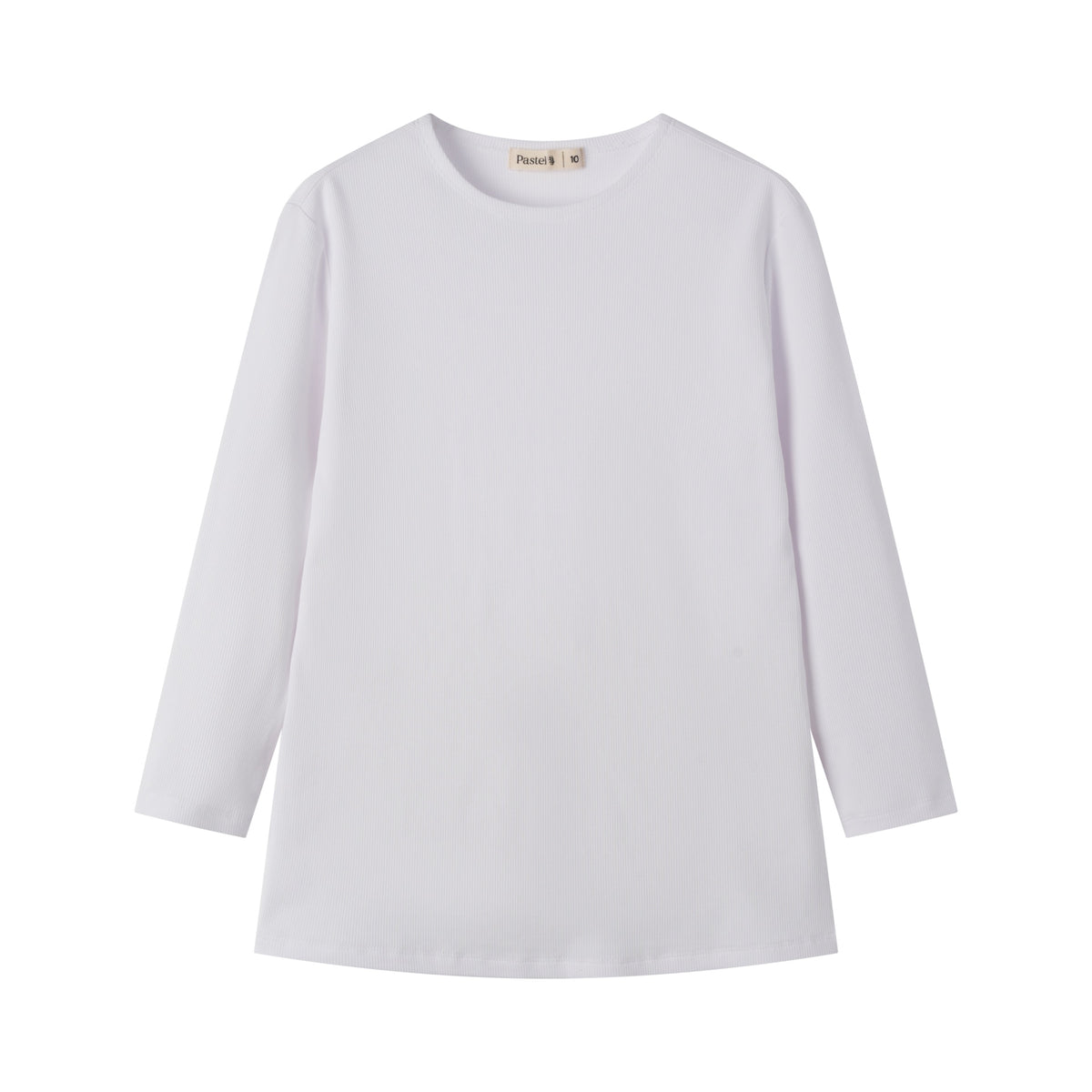 Ribbed 3/4 Sleeve T-Shirt
