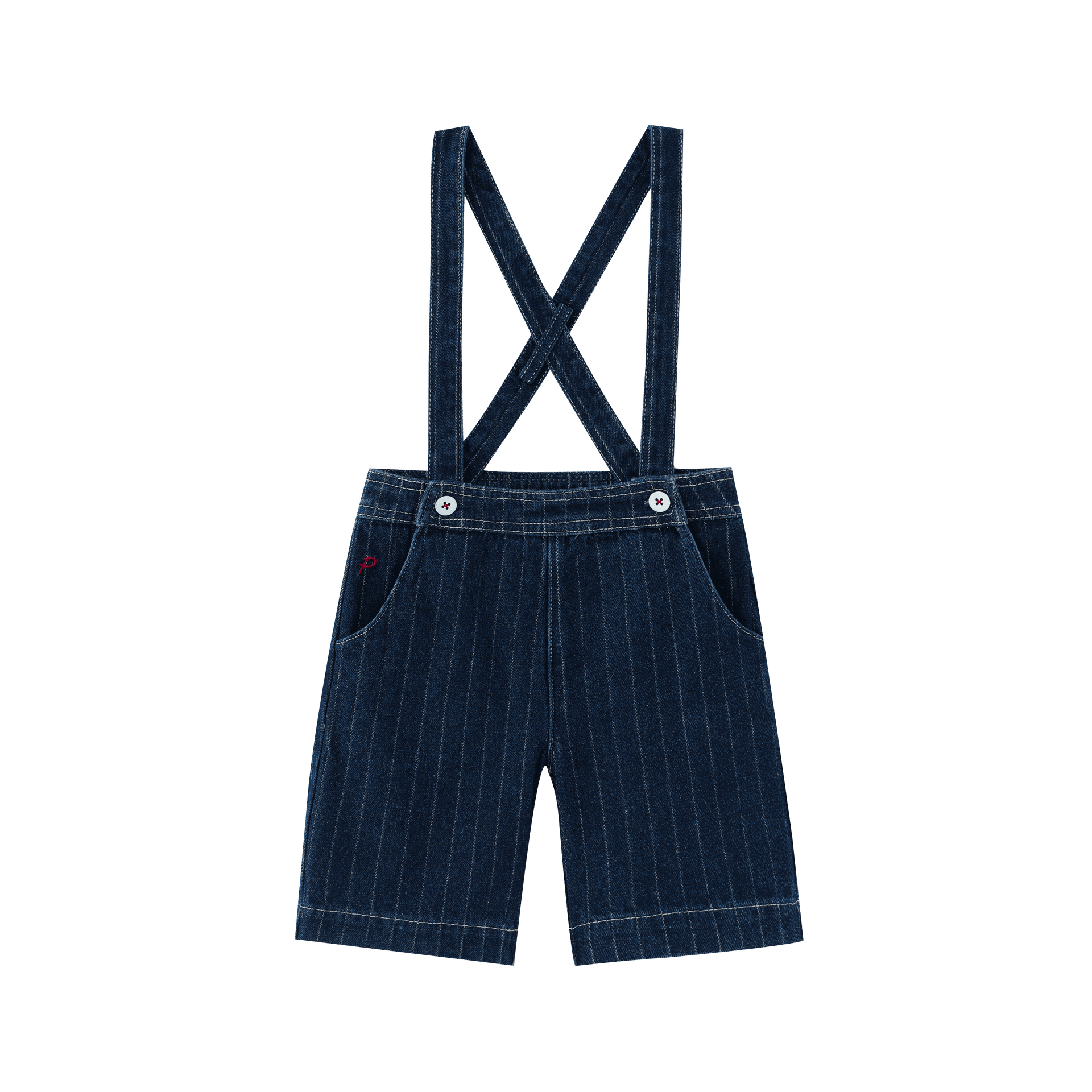 Striped Suspender Pant