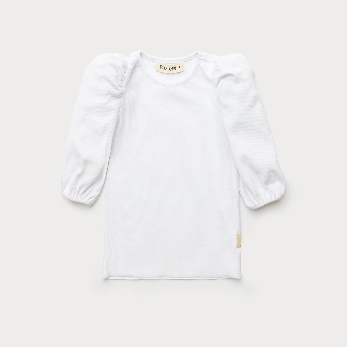 Puff Sleeve Ribbed Tee