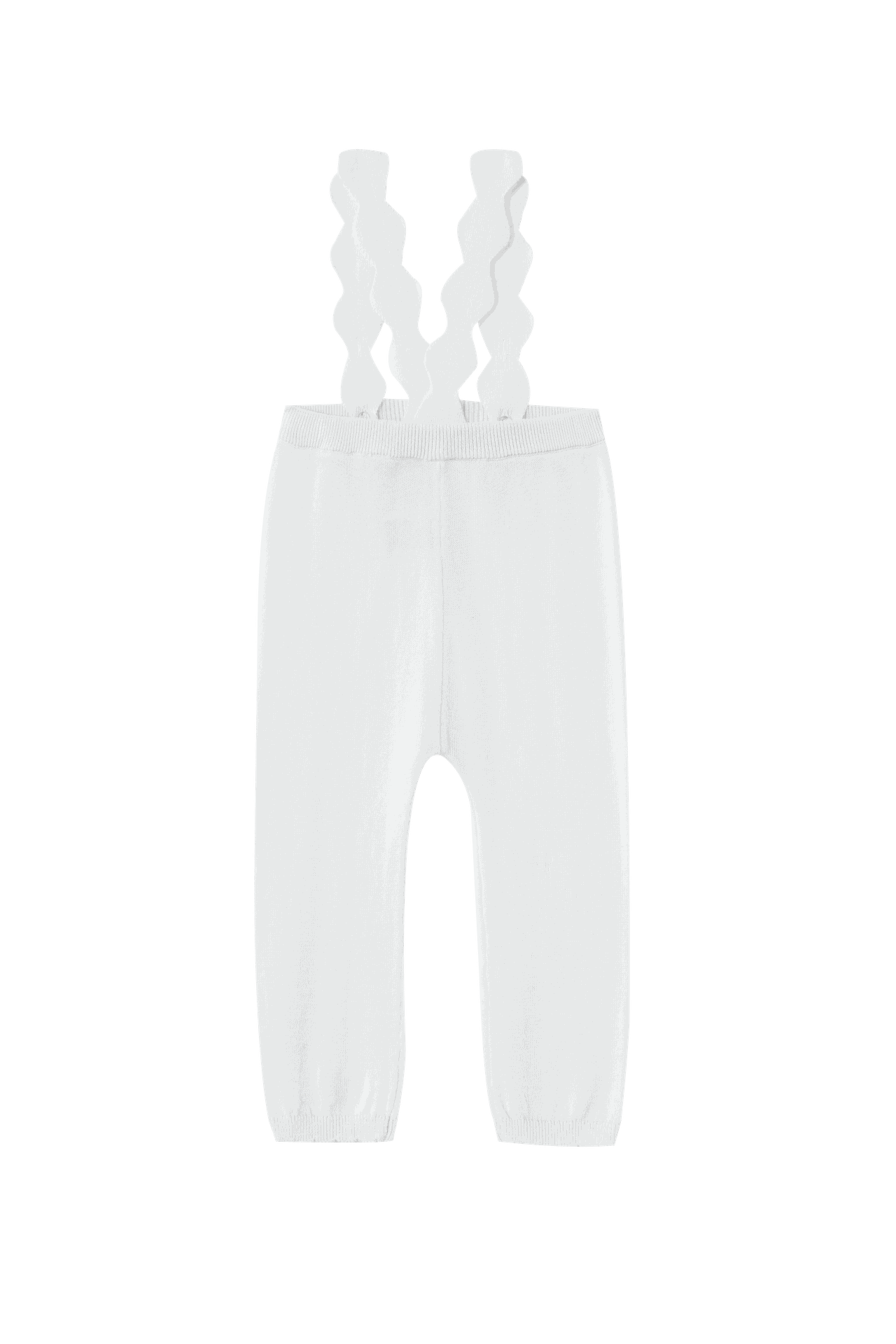 Scalloped Edge Suspender Legging