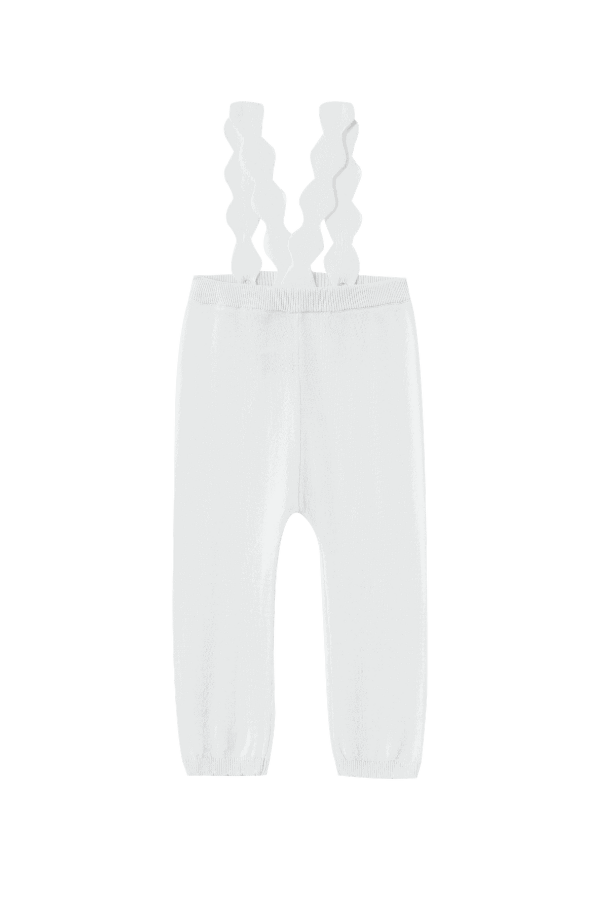 Scalloped Edge Suspender Legging