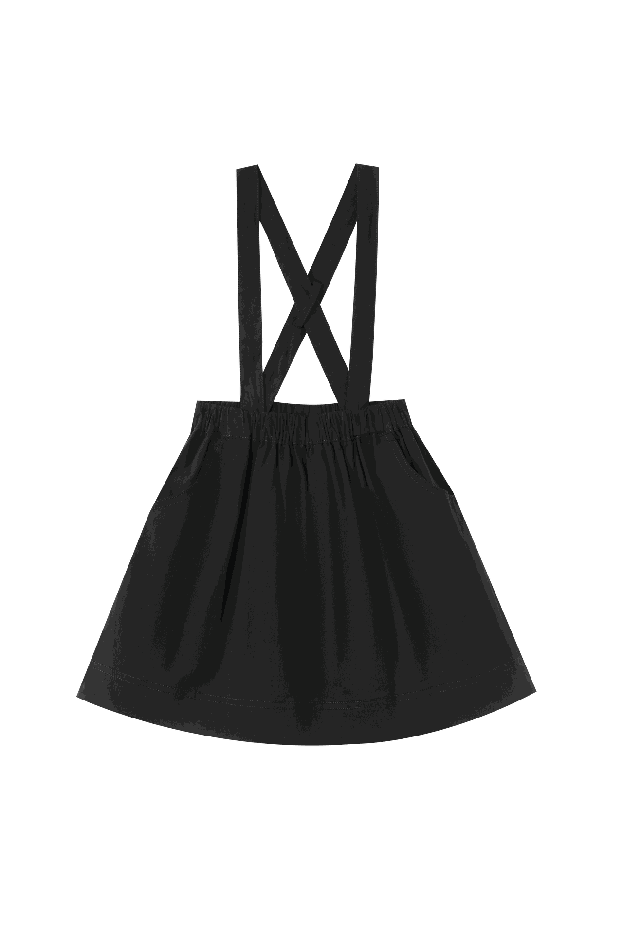 Suspender Skirt With Pockets