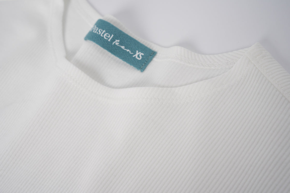 Teen Ribbed 3/4 Sleeve T-Shirt