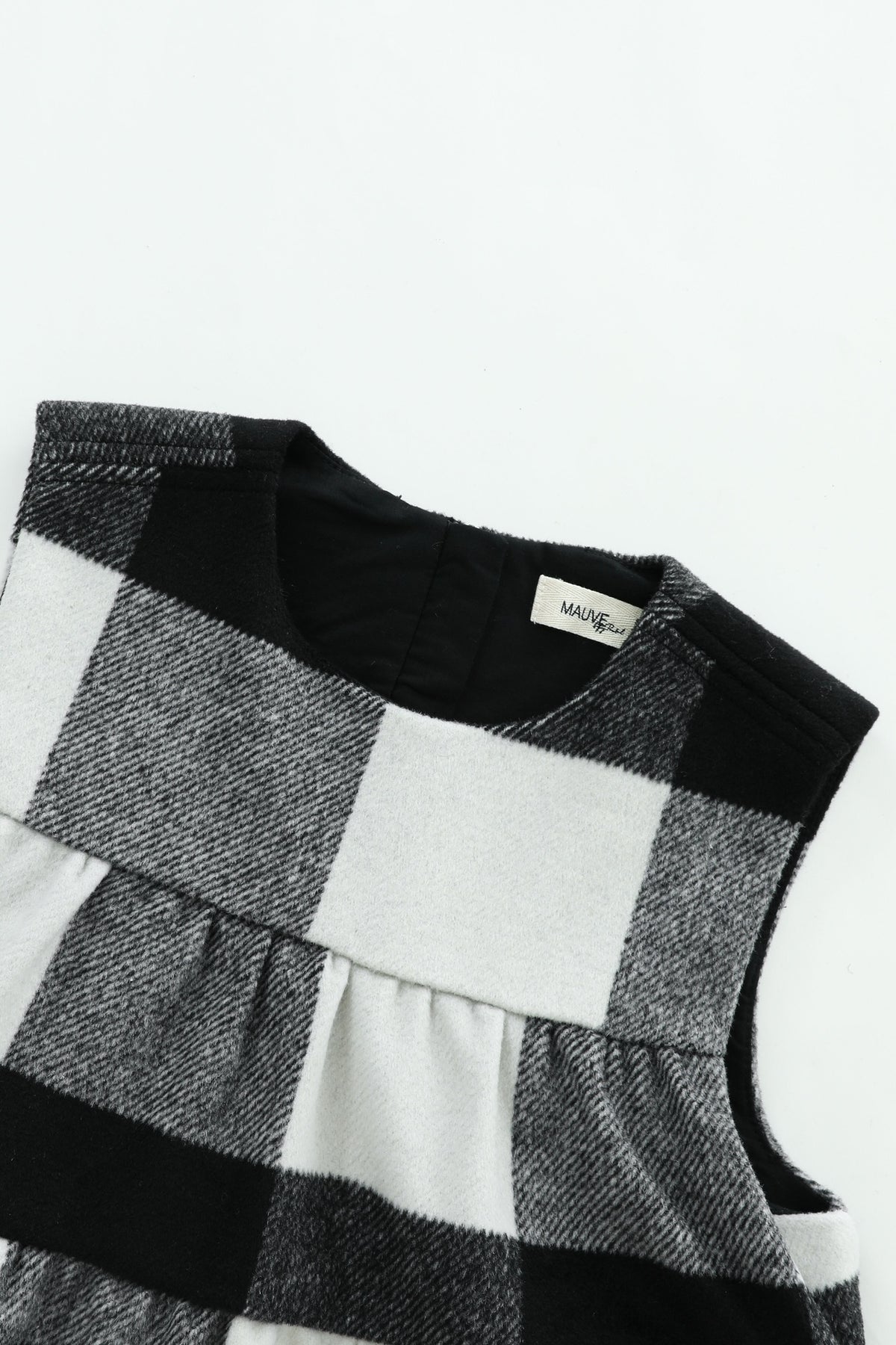 Wool Plaid Midi Jumper