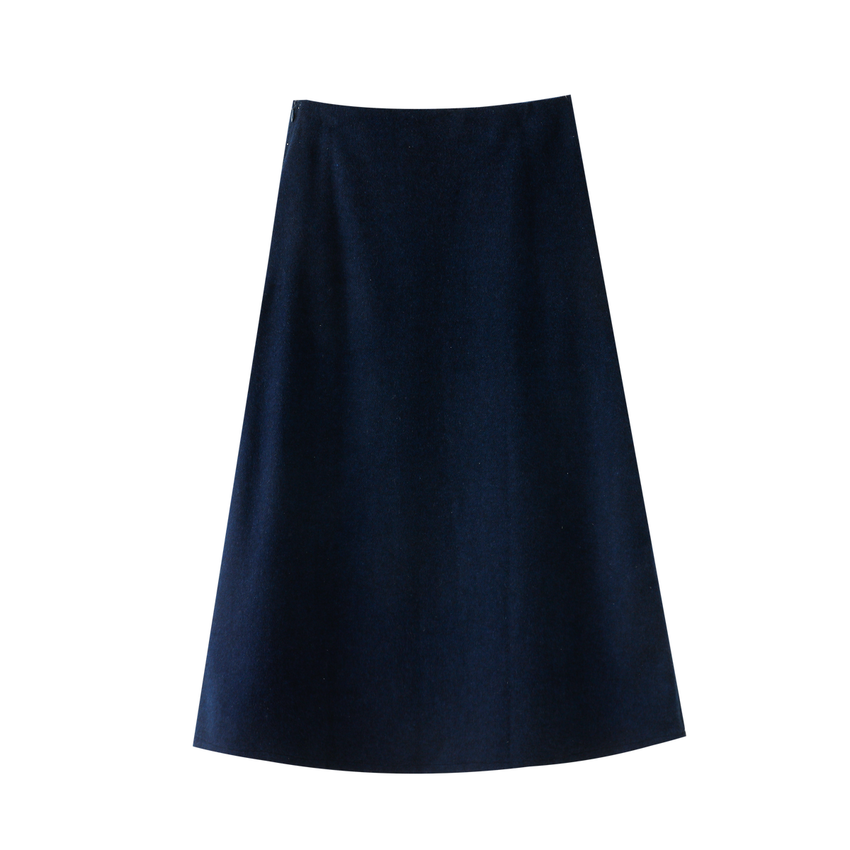 A-Line Midi Skirt With Button Details