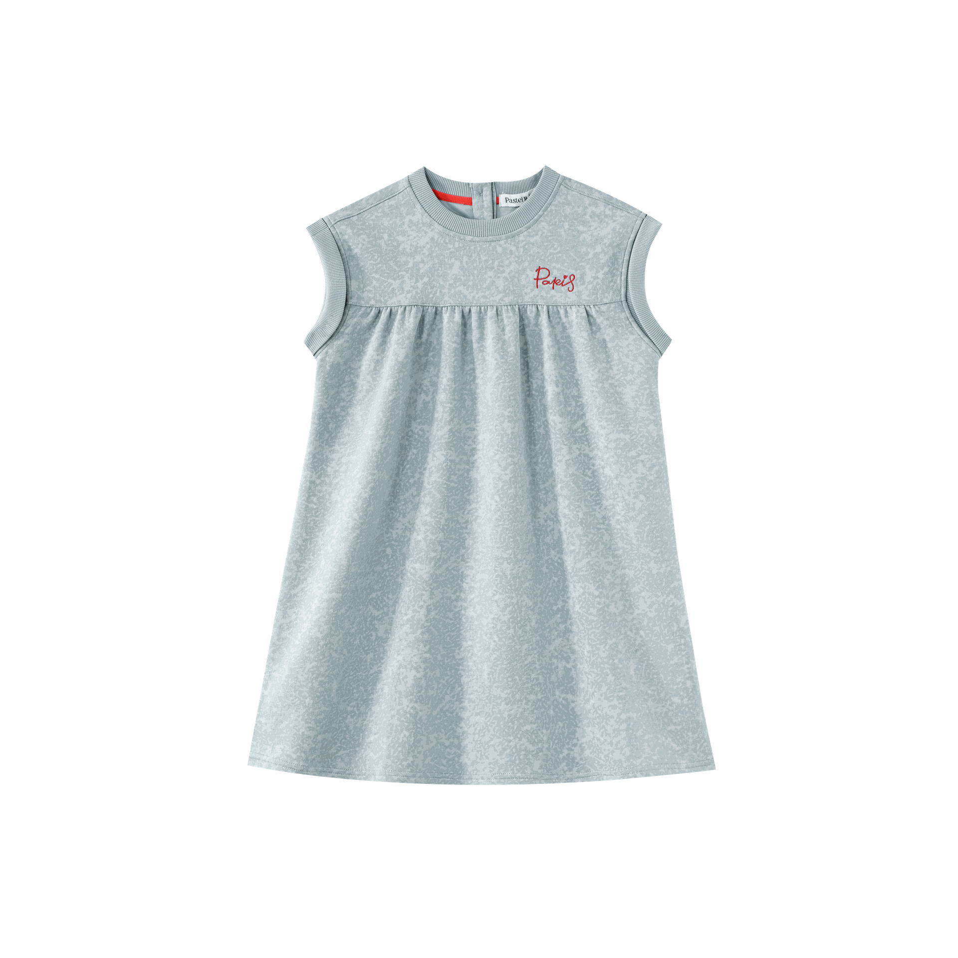 Drop Shoulder Heathered Dress
