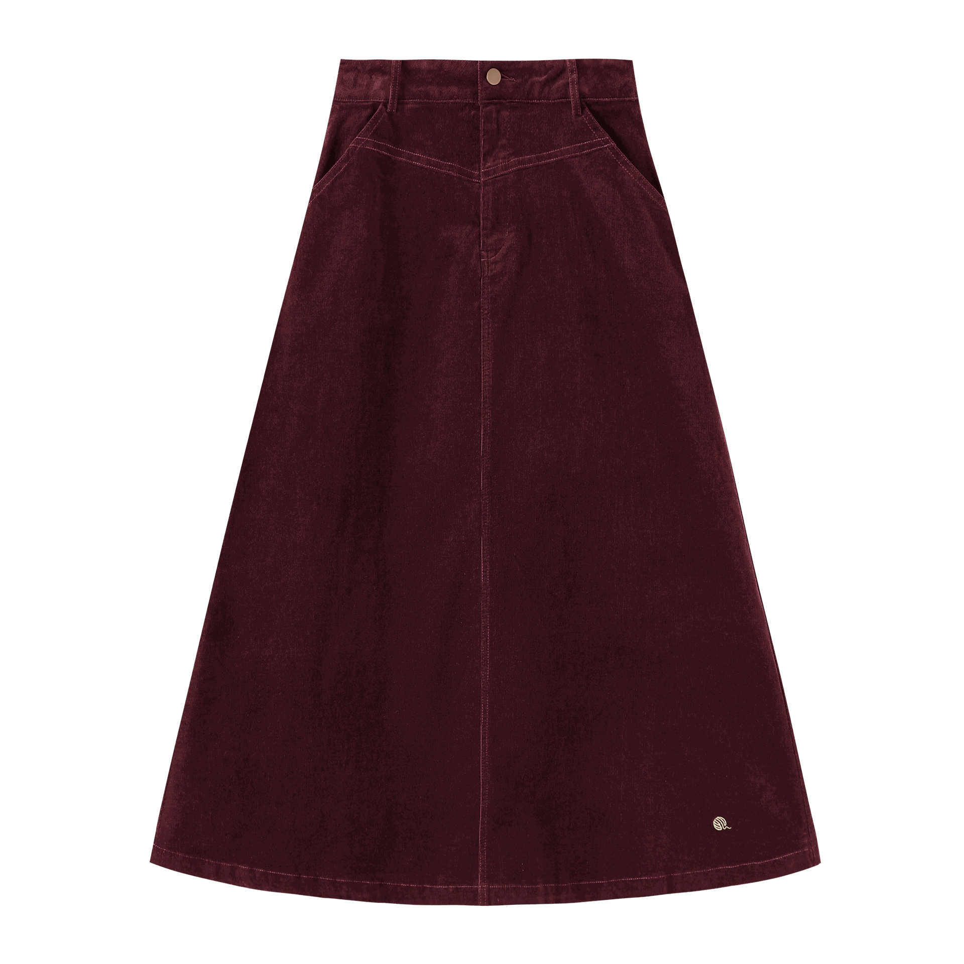 Coduroy Midi Skirt