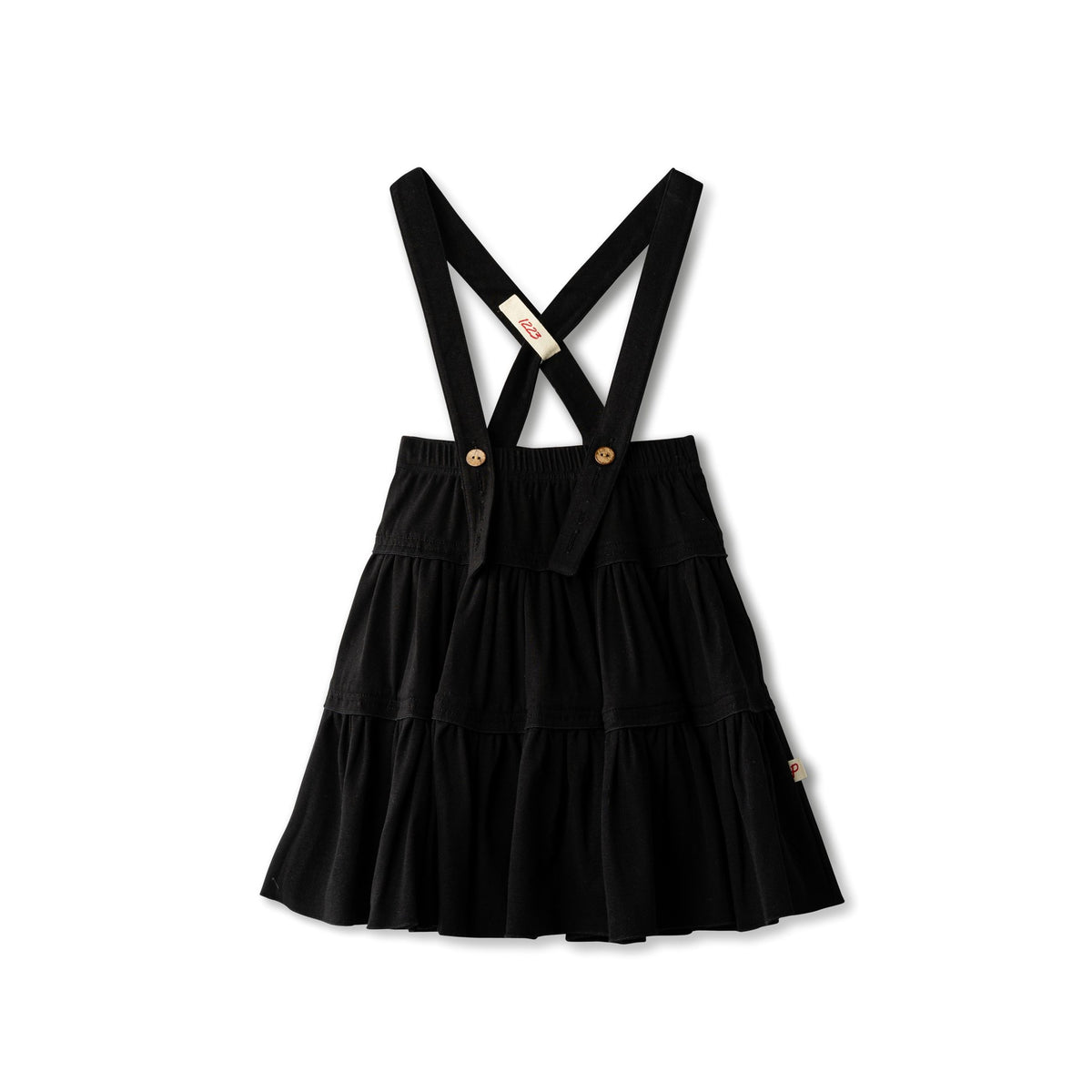 Tiered Jersey Suspender Skirt