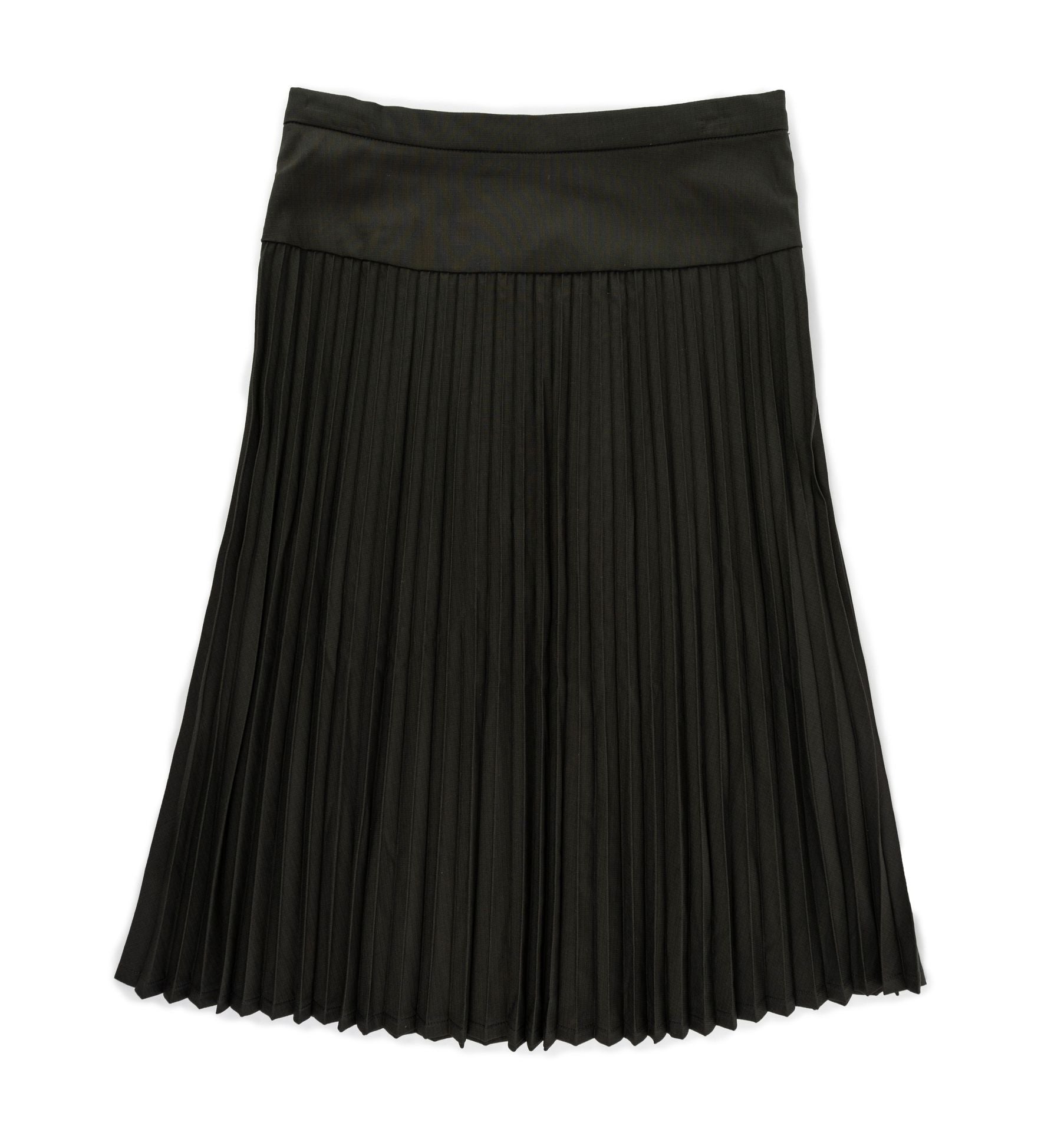 Yoke Accordion Pleated Skirt