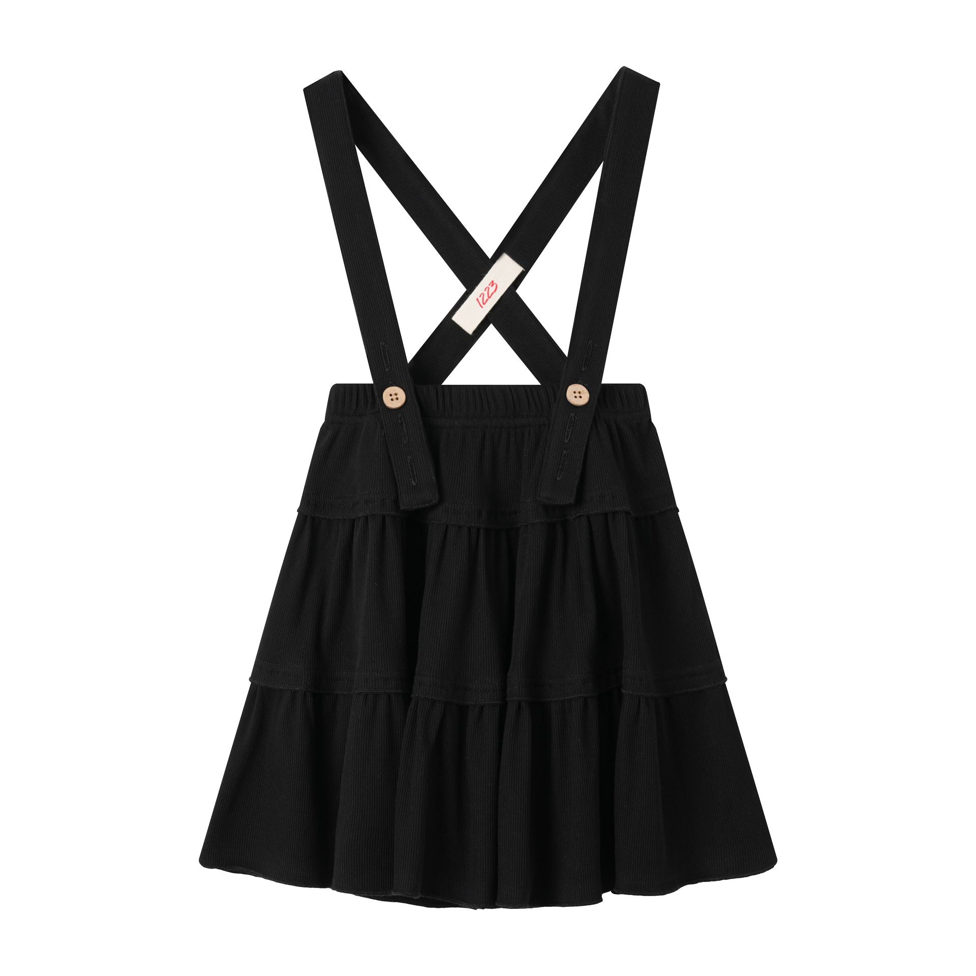 Ribbed Tiered Skirt