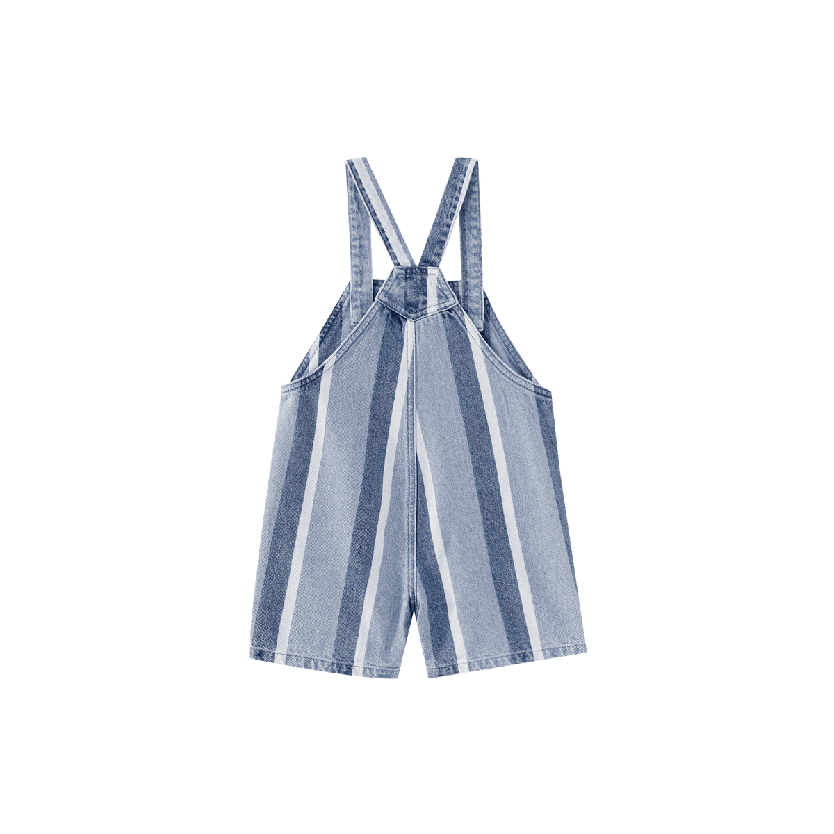 Denim Striped Shortall
