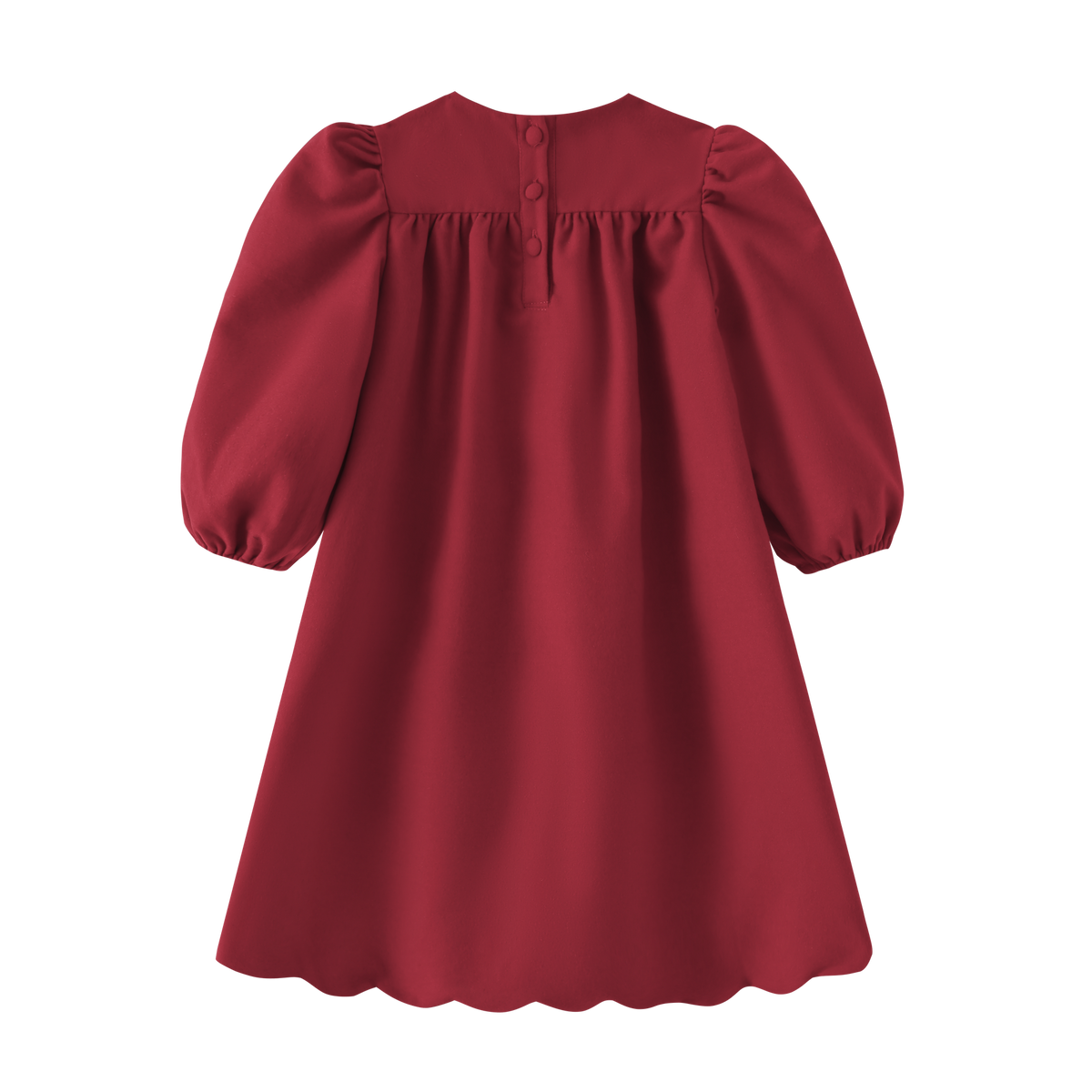 High Waisted Wool Dress