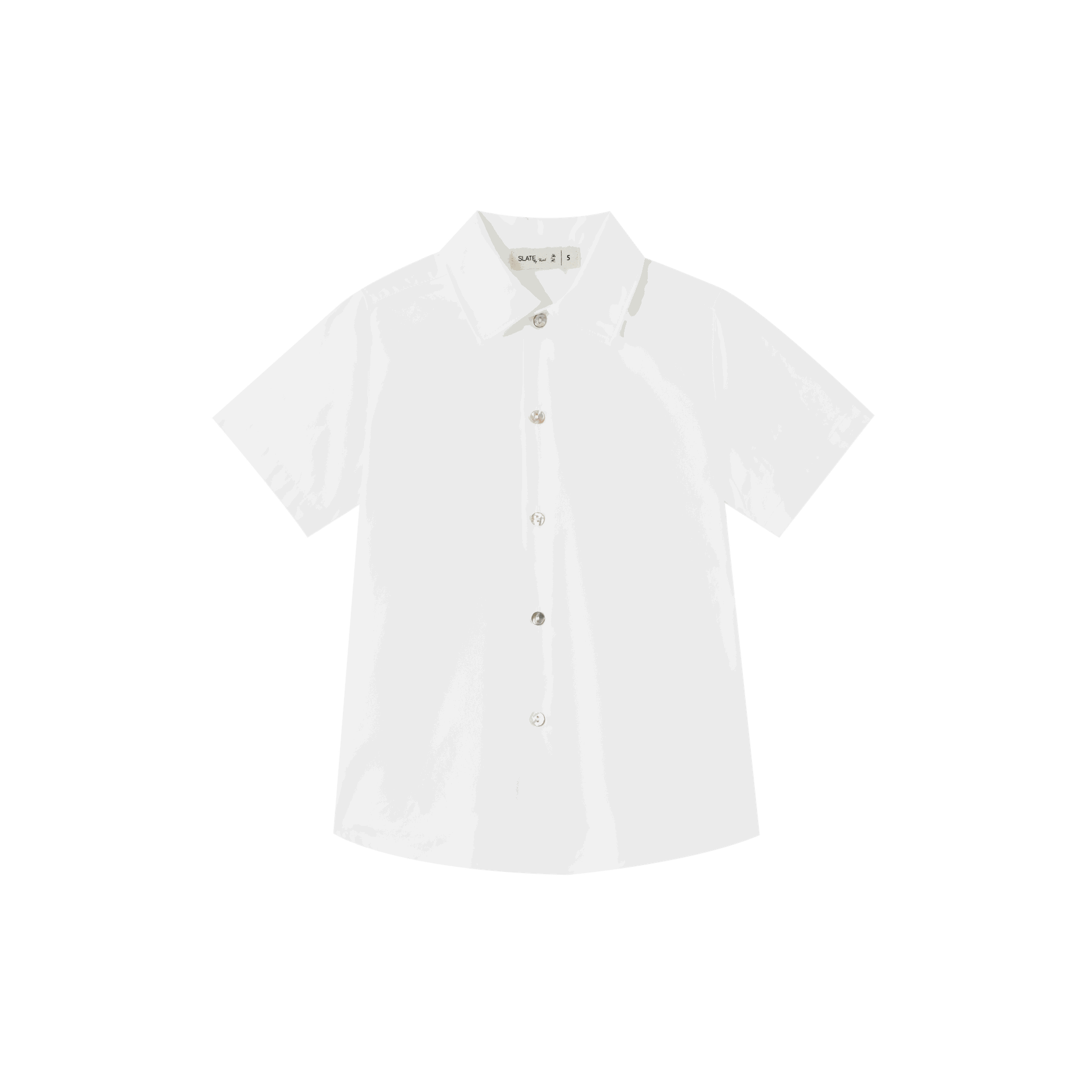 Topstitched Collared Shirt