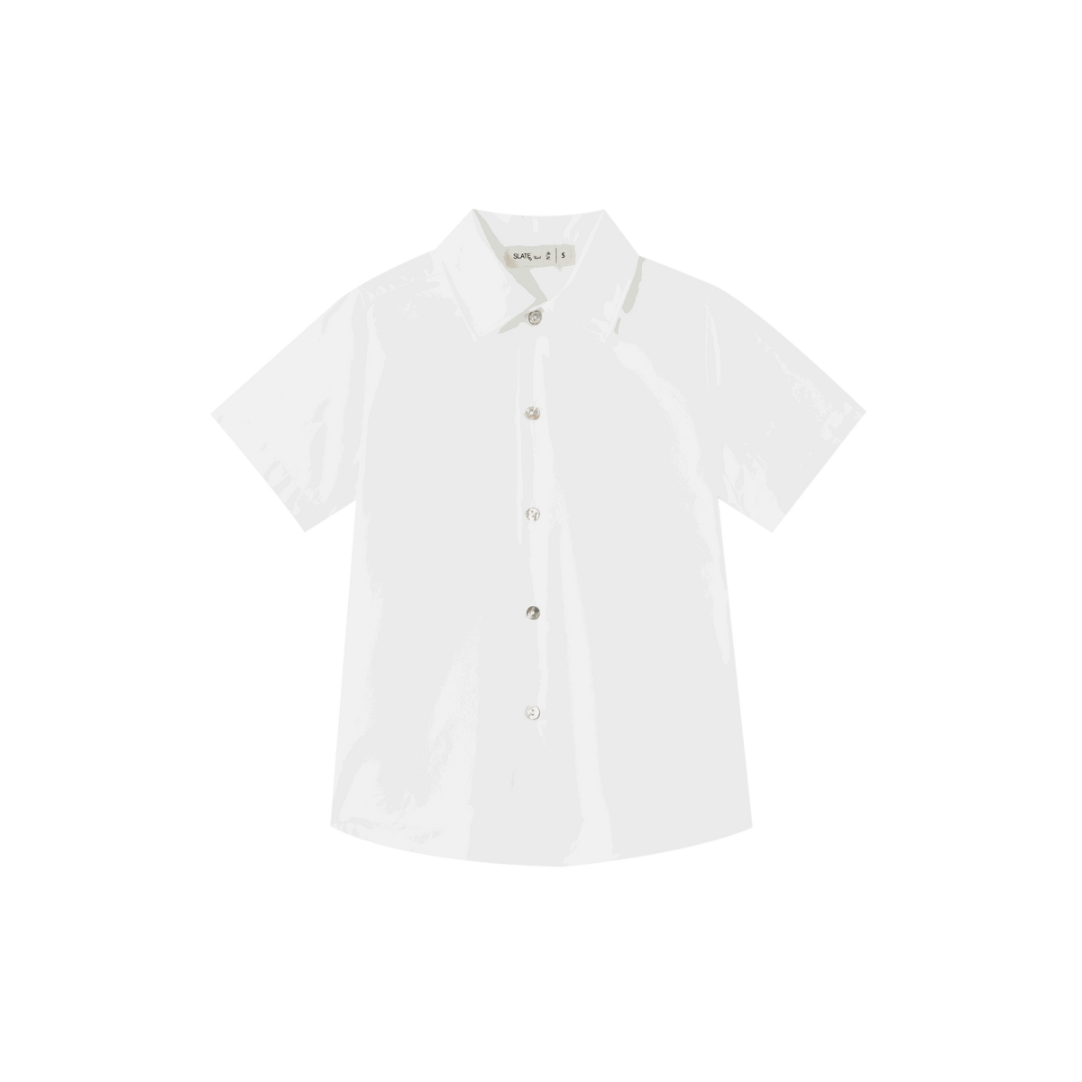 Topstitched Collared Shirt