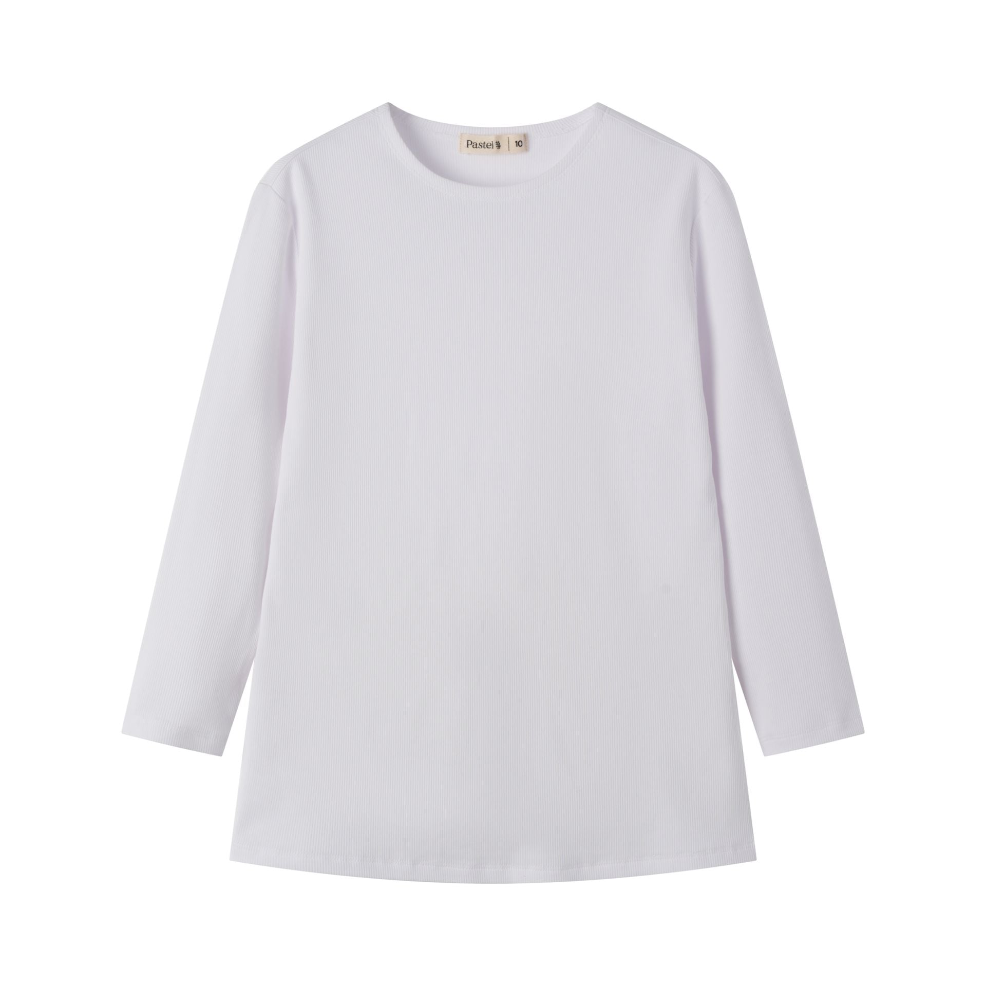 Ribbed 3/4 Sleeve T-Shirt