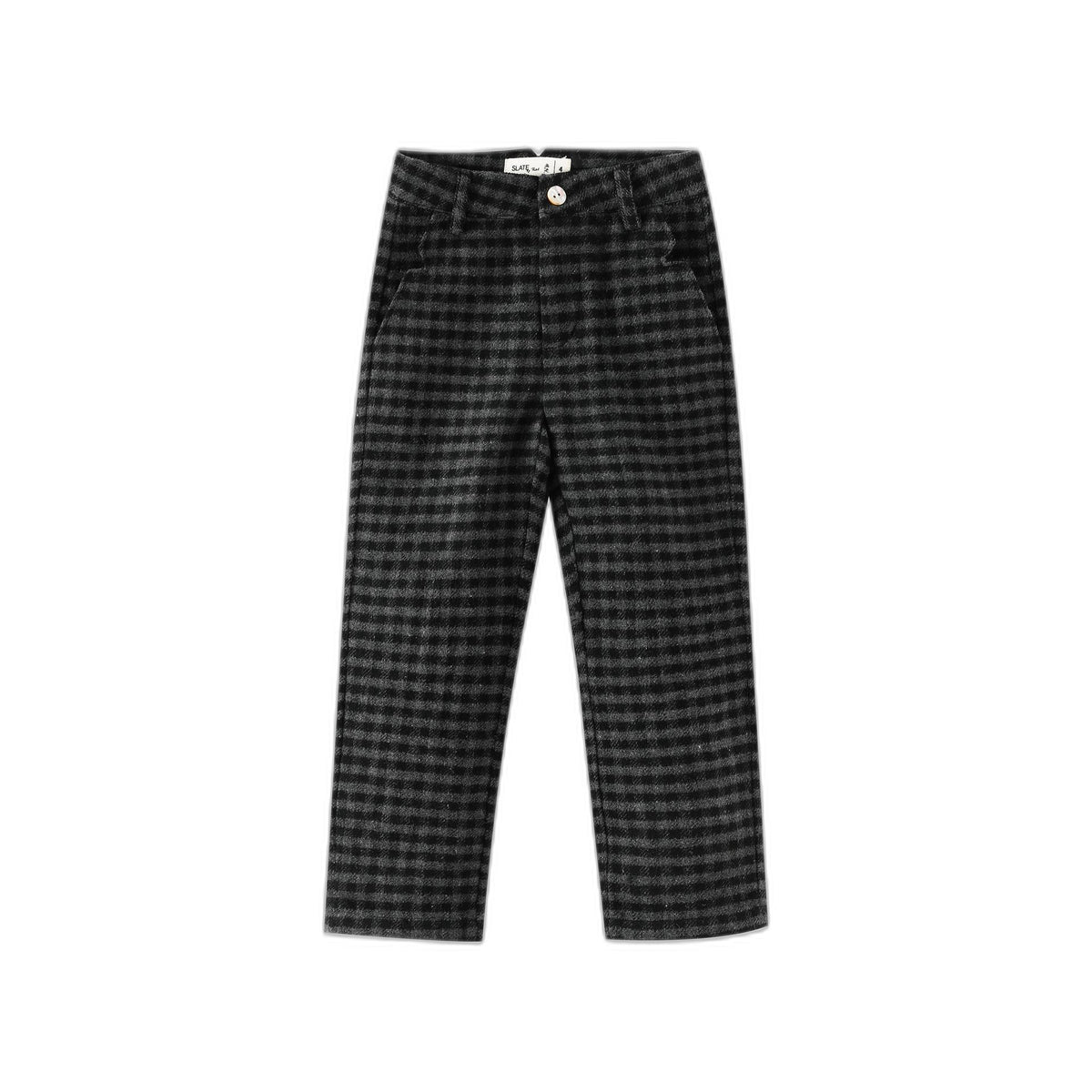 Dark Checkered Dress Pant