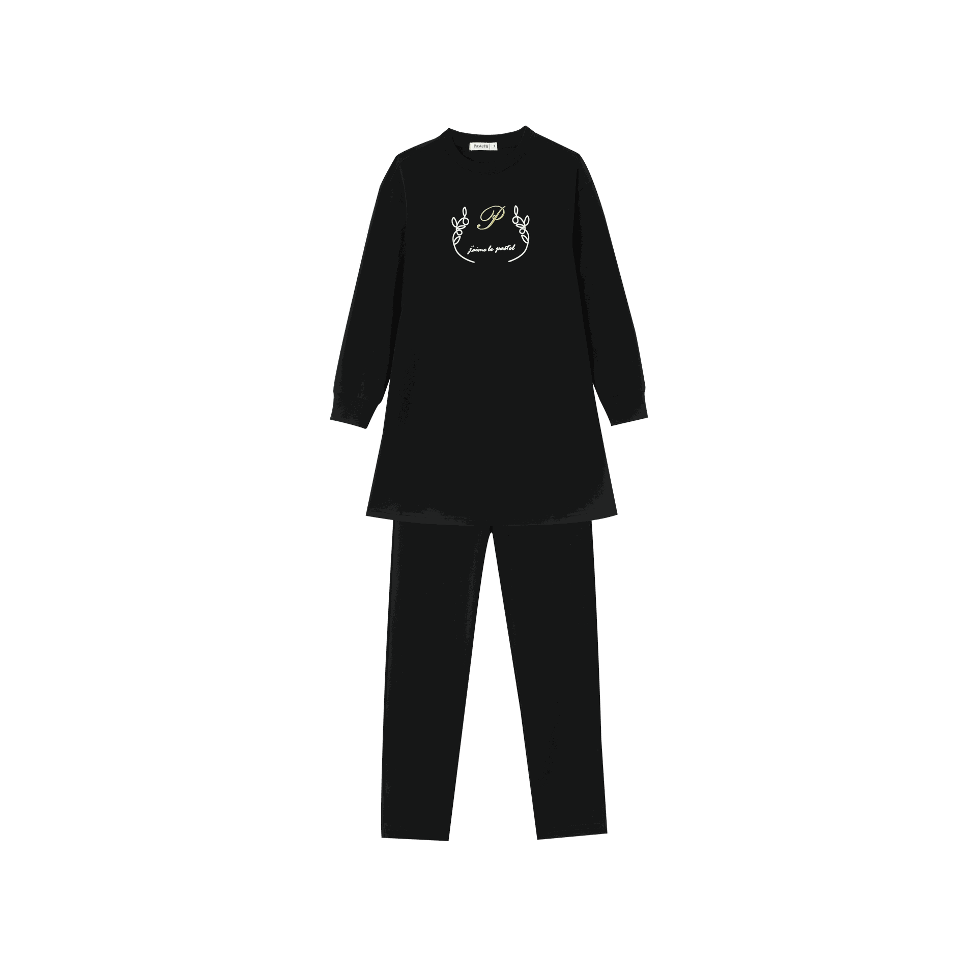 Tunic Set With Center Embroidery