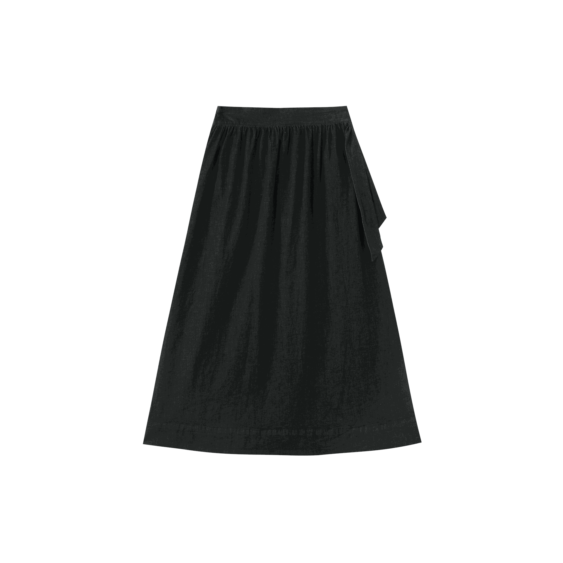 Midi Skirt With Side Tie