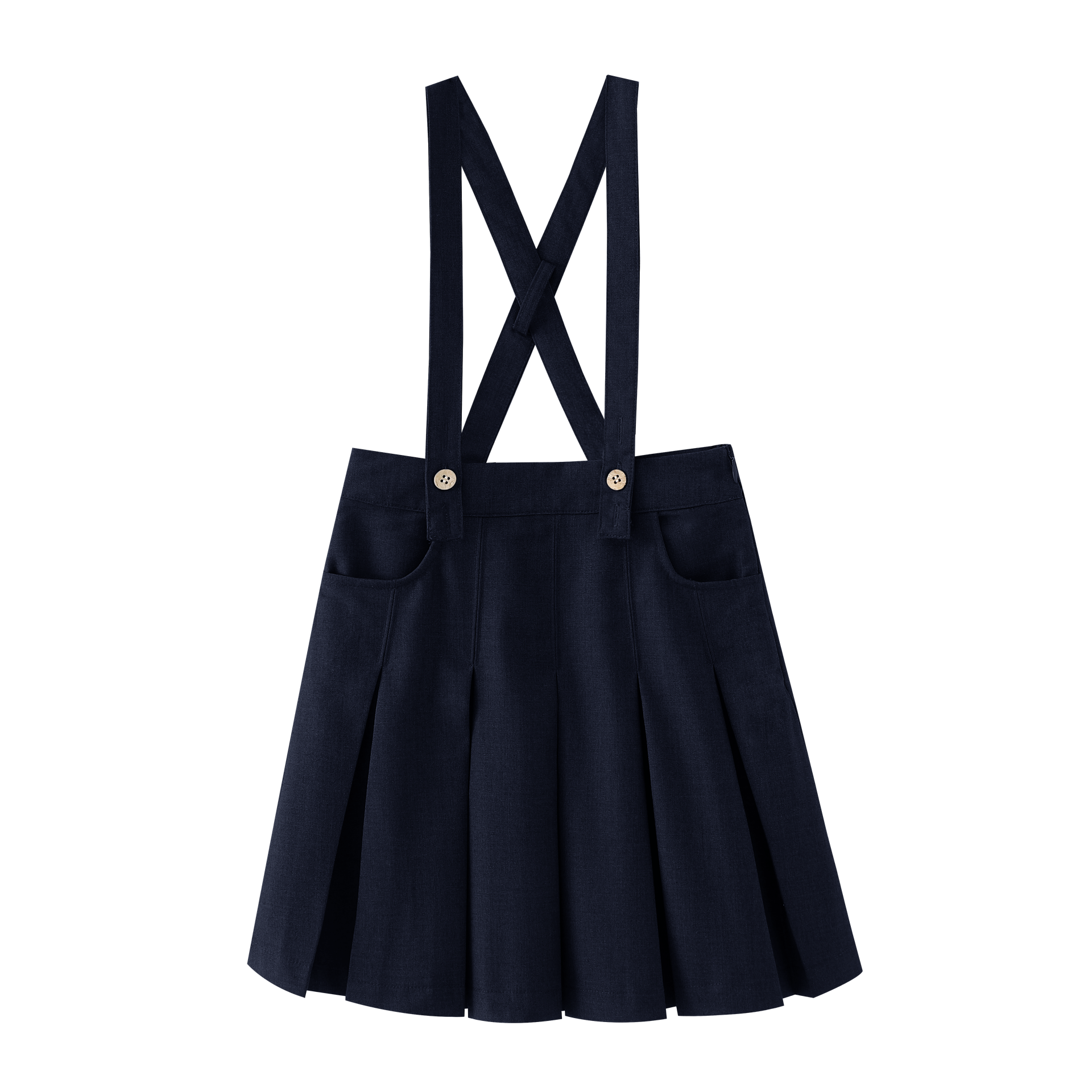 Suspender Pleated Skirt