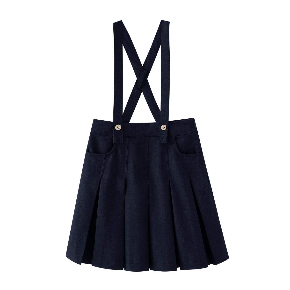 Suspender Pleated Skirt