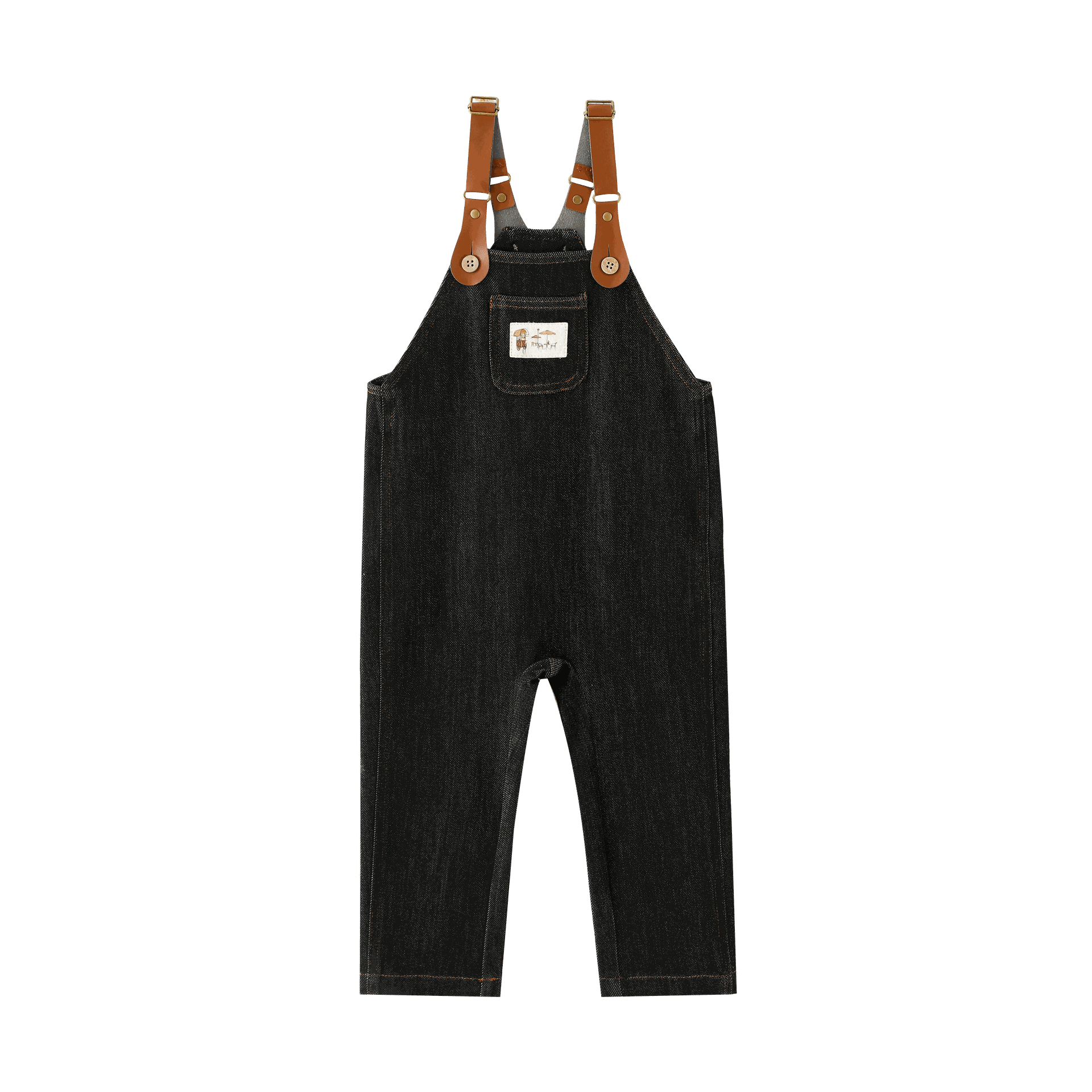 Baby Overall With Center Pocket