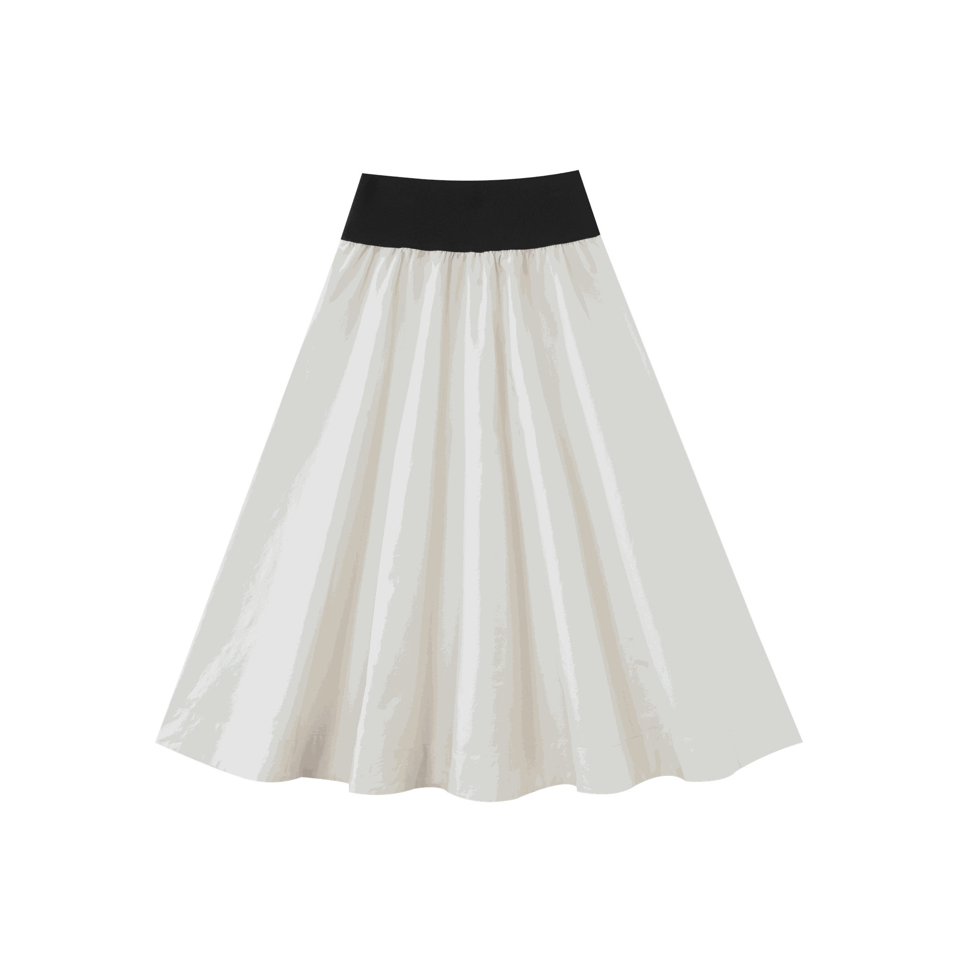 Circle Skirt With Contrast Waist