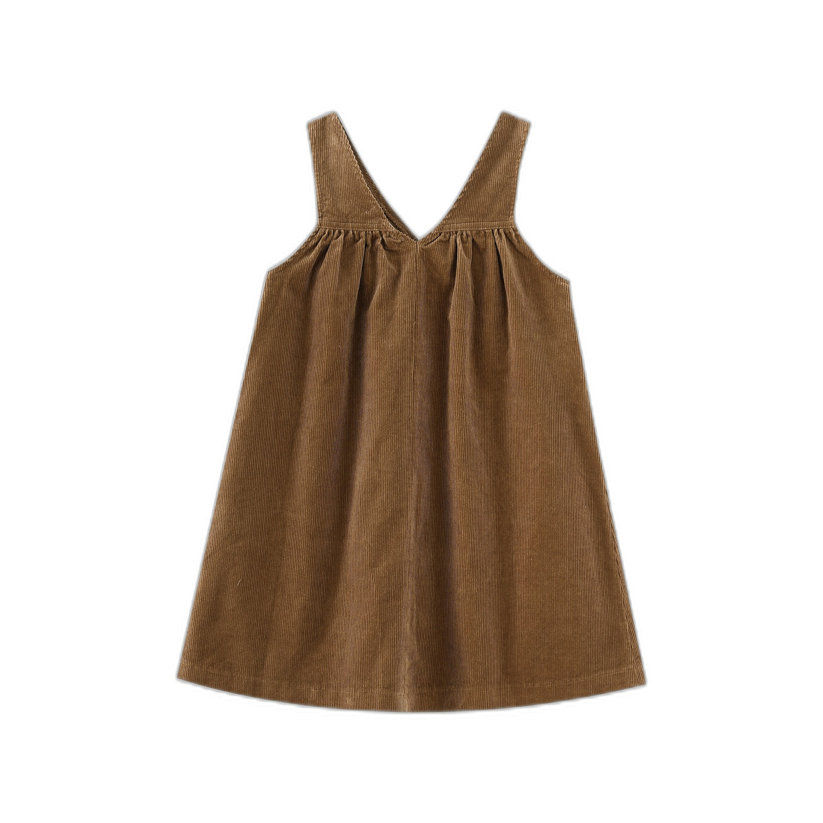 V Neck Yoke Corduroy Jumper