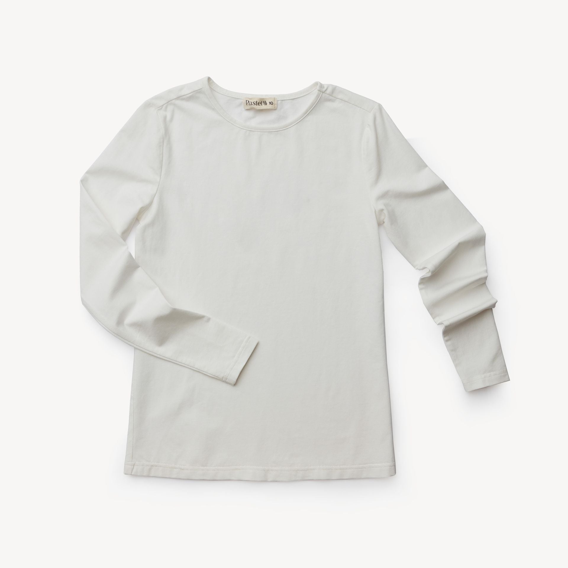 Long Sleeve Cotton Crew Neck Tee