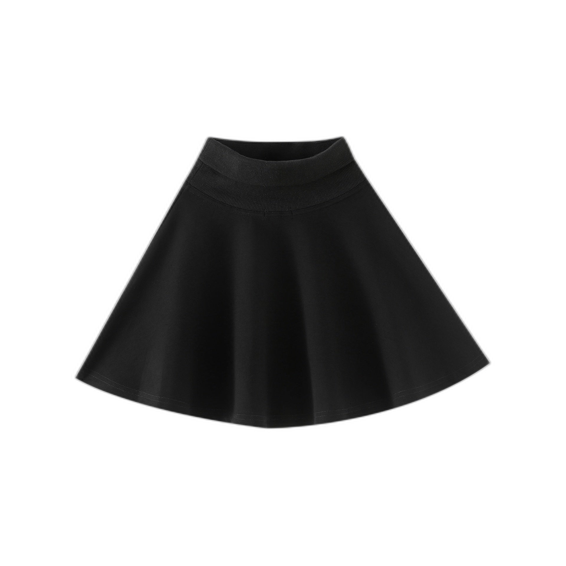 Circle Skirt With Knit Waist