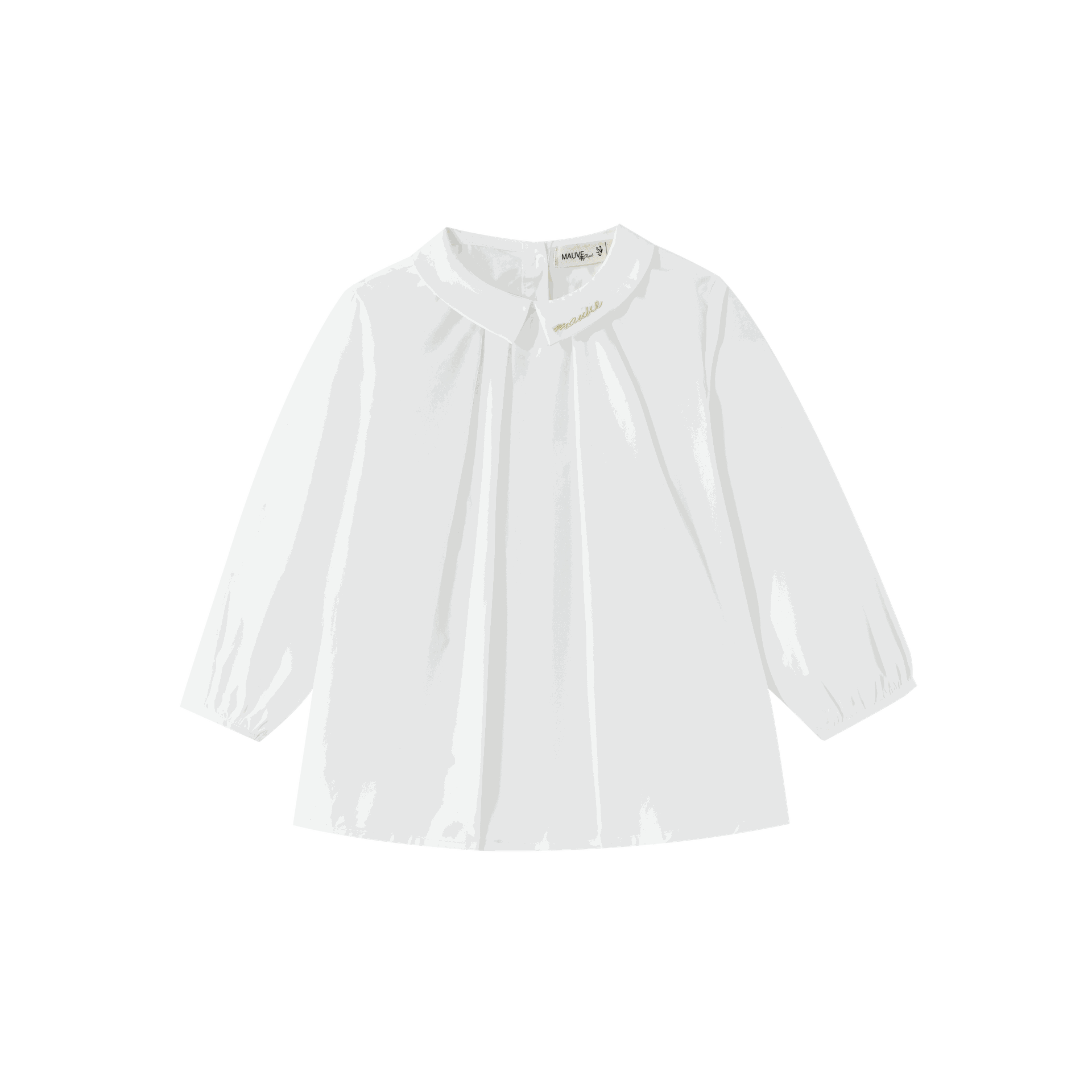 Pintuck Blouse With Collar