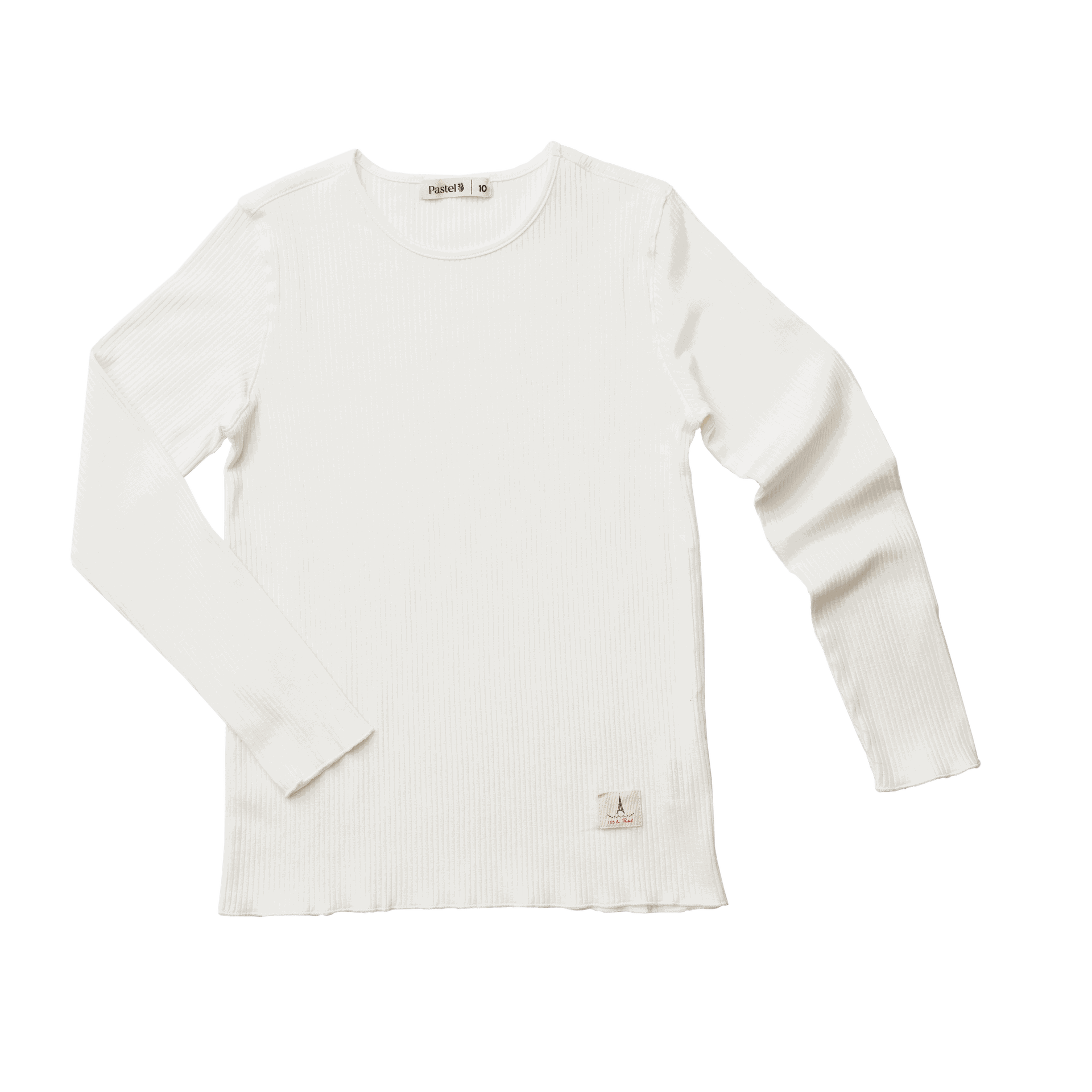 Long Sleeve Ribbed Crew Neck Tee