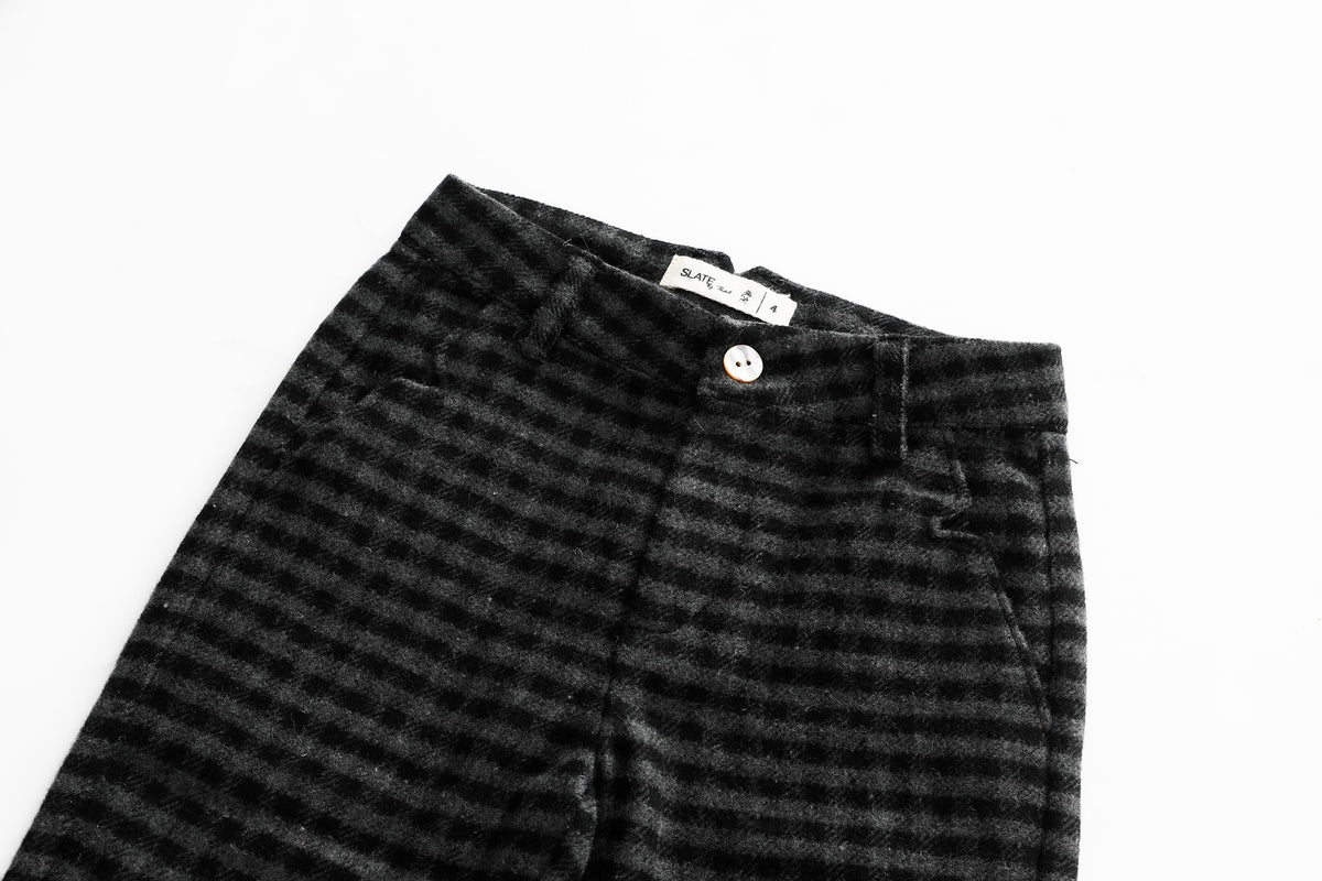 Dark Checkered Dress Pant