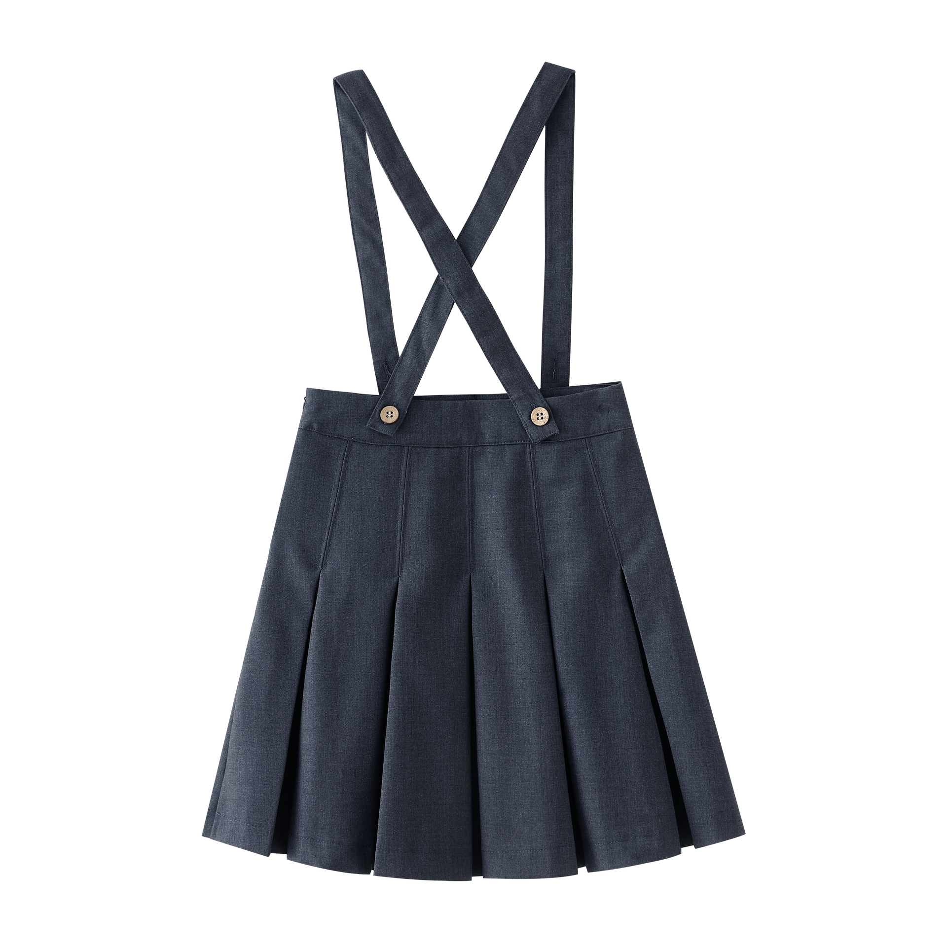 Suspender Pleated Skirt