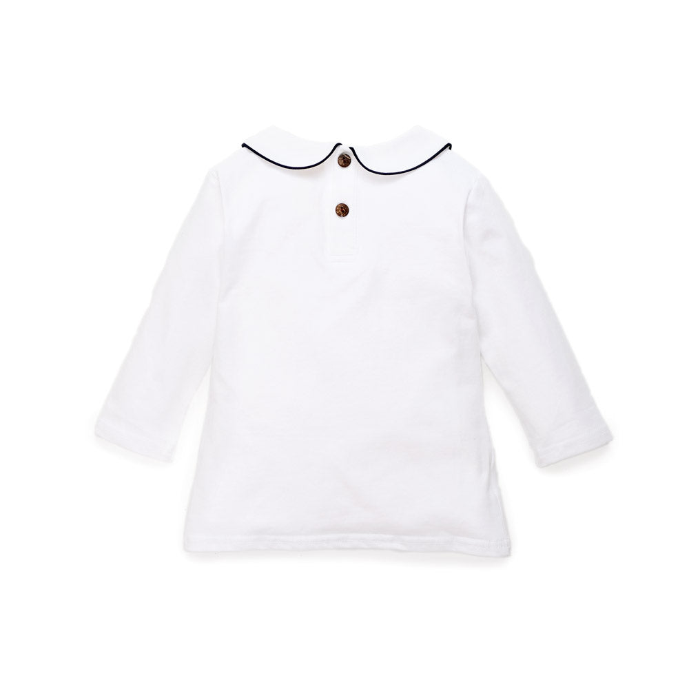 Peter Pan T-Shirt With Constrast Trim