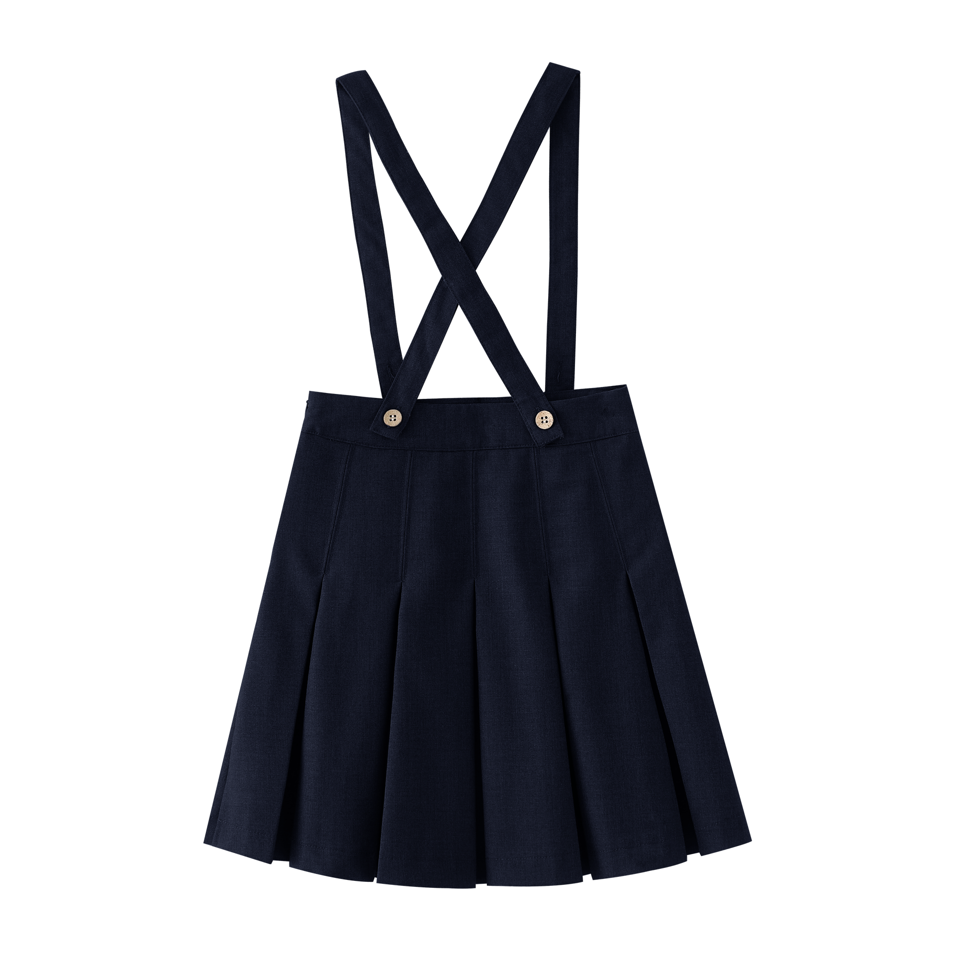 Suspender Pleated Skirt