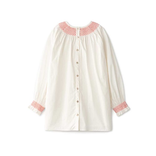 Blouse With Colored Smocking