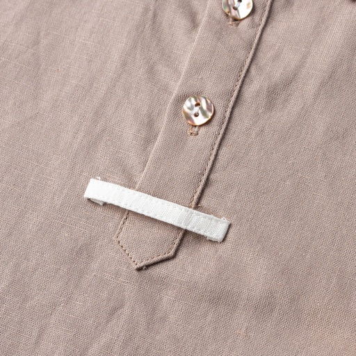 LOOSER FIT POCKET SHIRT WITH TABS