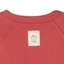 PIPED HENLEY SWEAT DRESS