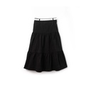 Paneled Knee Length Skirt