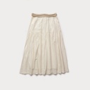 Tiered Textured Linen Skirt