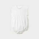 Ruffle Neck Pintuck Onesie