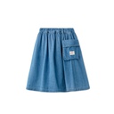 Raw Denim Cargo Pocket Skirt