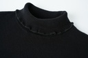 TURTLENECK WITH RUFFLE TRIM