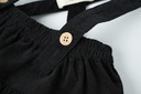 CORDUROY TIERED SUSPENDER SKIRT