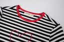 STRIPED NIGHTGOWN WITH HEART