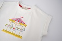 CAROUSEL PRINT SHORT SLEEVE SWEAT