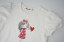 LITTLE GIRL SHORT SLEEVE HEART TEE