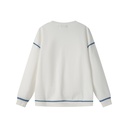 SWEATSHIRT WITH COLORED PIPING