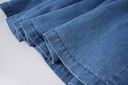 DENIM SKIRT WITH SMOCKED WAIST