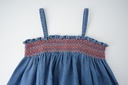 HIGH YOKE SMOCKED JUMPER